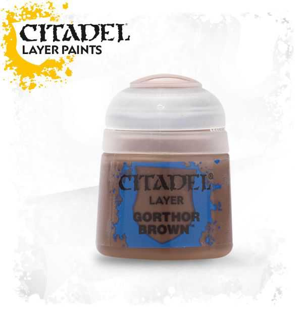Pot de peinture Layer Gorthor Brown 12ml 22-47 - Citadel