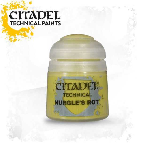 Pot of Technical Nurgles Rot paint 12ml 27-09 - Citadel