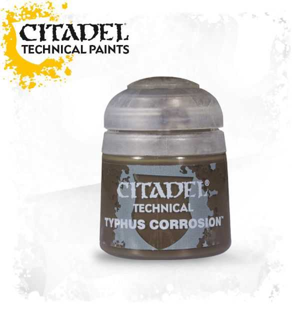 Pot of Technical Typhus Corrosion paint 12ml 27-10 - Citadel