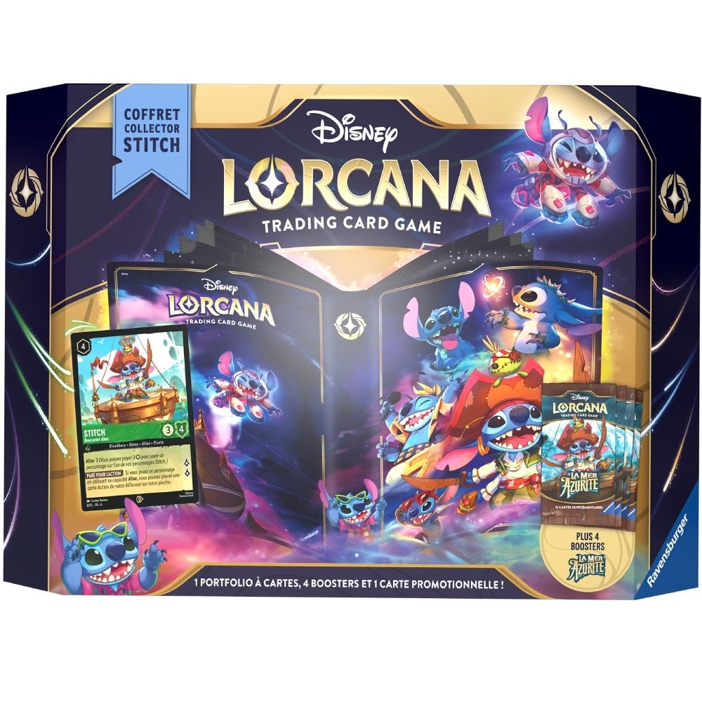 Coffret collector Stitch La Mer Azurite Chapitre 6 - Disney Lorcana FR