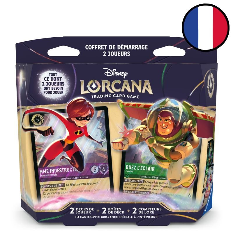 Coffret de démarrage 2 joueurs Contrées Inconnues Chapitre 12 - Disney Lorcana FR