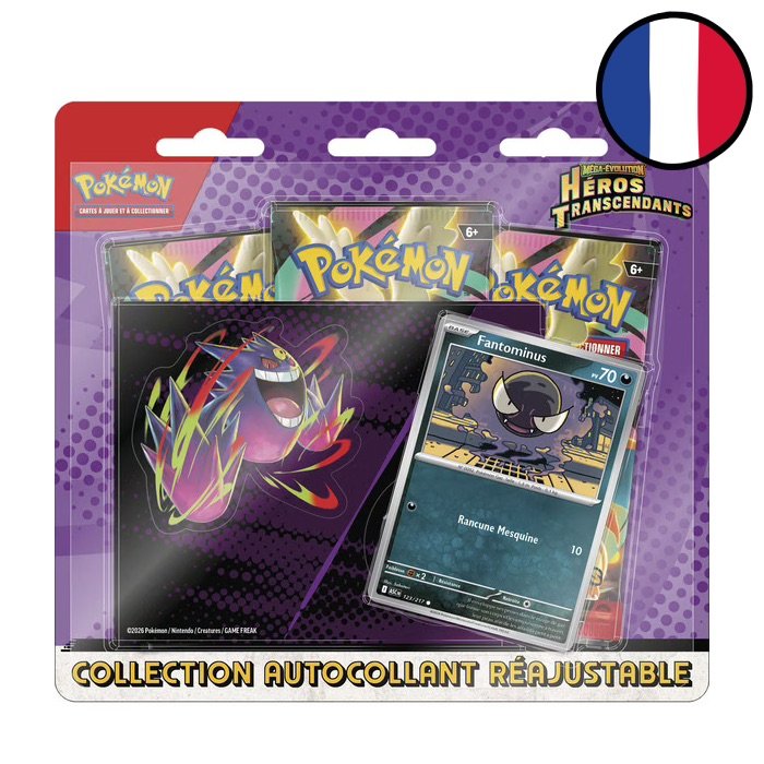 Mega Evolution—Ascended Heroes Tech Sticker Collection - Gastly - Pokémon FR