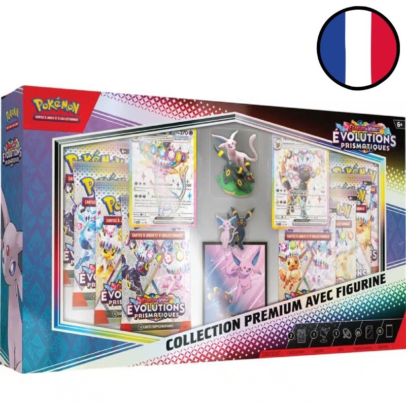 Coffret Collection Premium Figurine Mentali et Noctali Écarlate et Violet : Évolutions Prismatiques - Pokémon FR