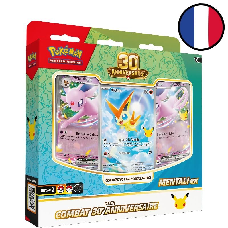 Deck Combat 30e Anniversaire - Mentali-ex - Pokémon FR