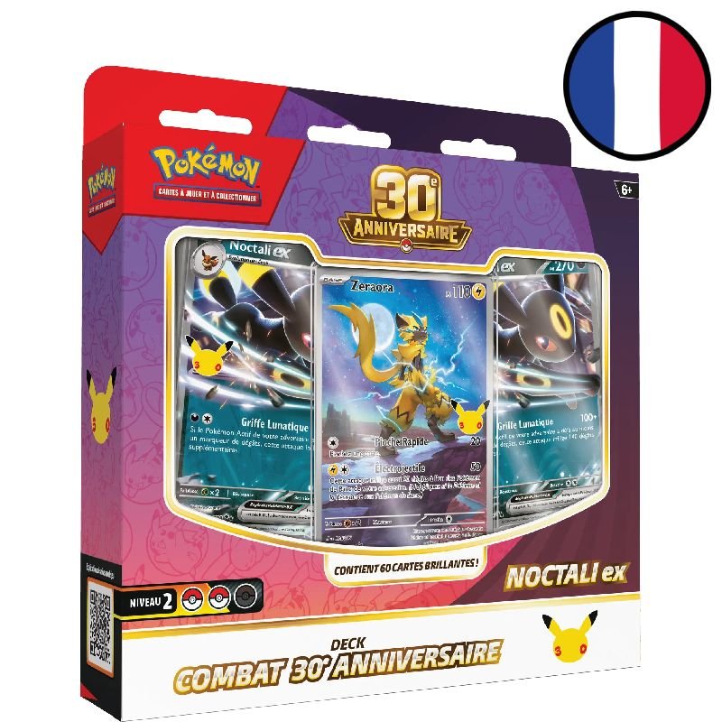 Deck Combat 30e Anniversaire - Noctali-ex - Pokémon FR