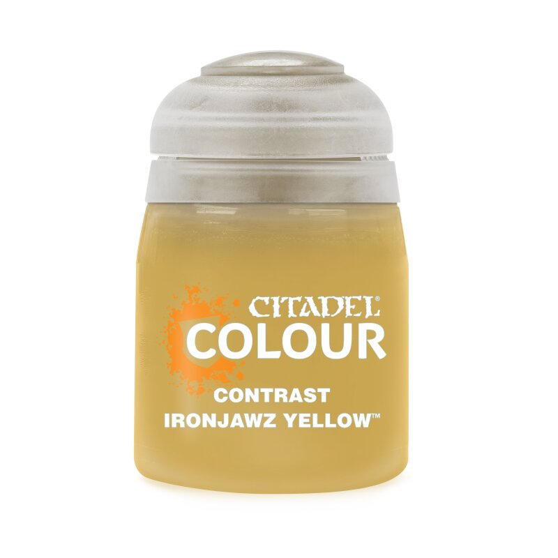 Pot of Contrast Ironjaws Yellow paint 18ml 29-52- Citadel