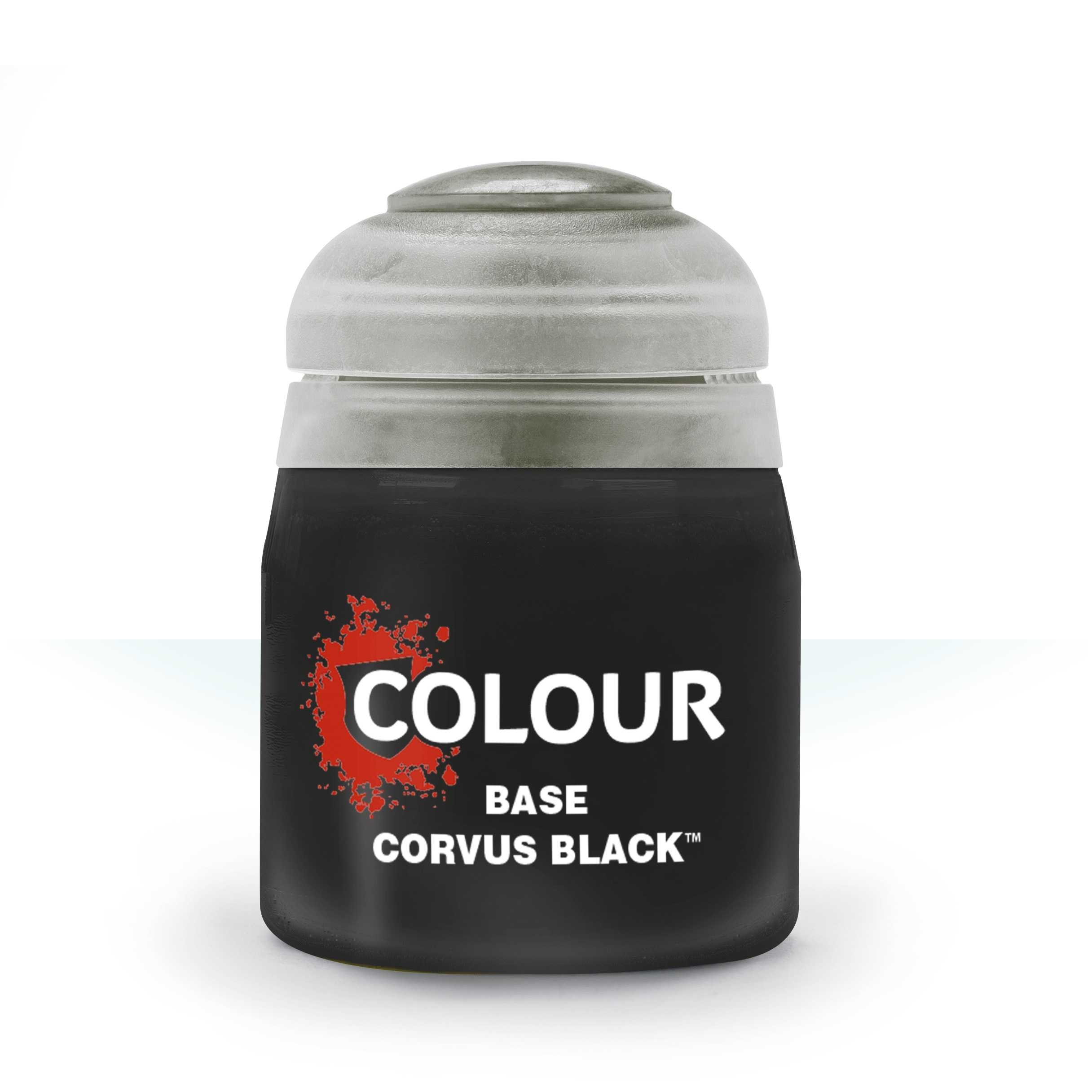 Pot of Base Corvus Black paint 12ml 21-44 - Citadel