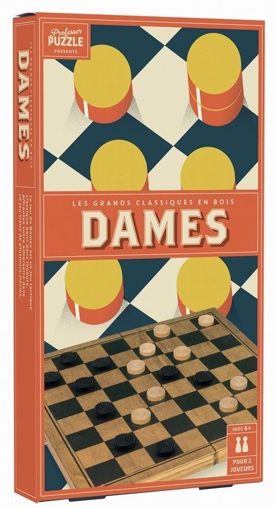 Wilson Jeux - Checkers Vintage Wood 