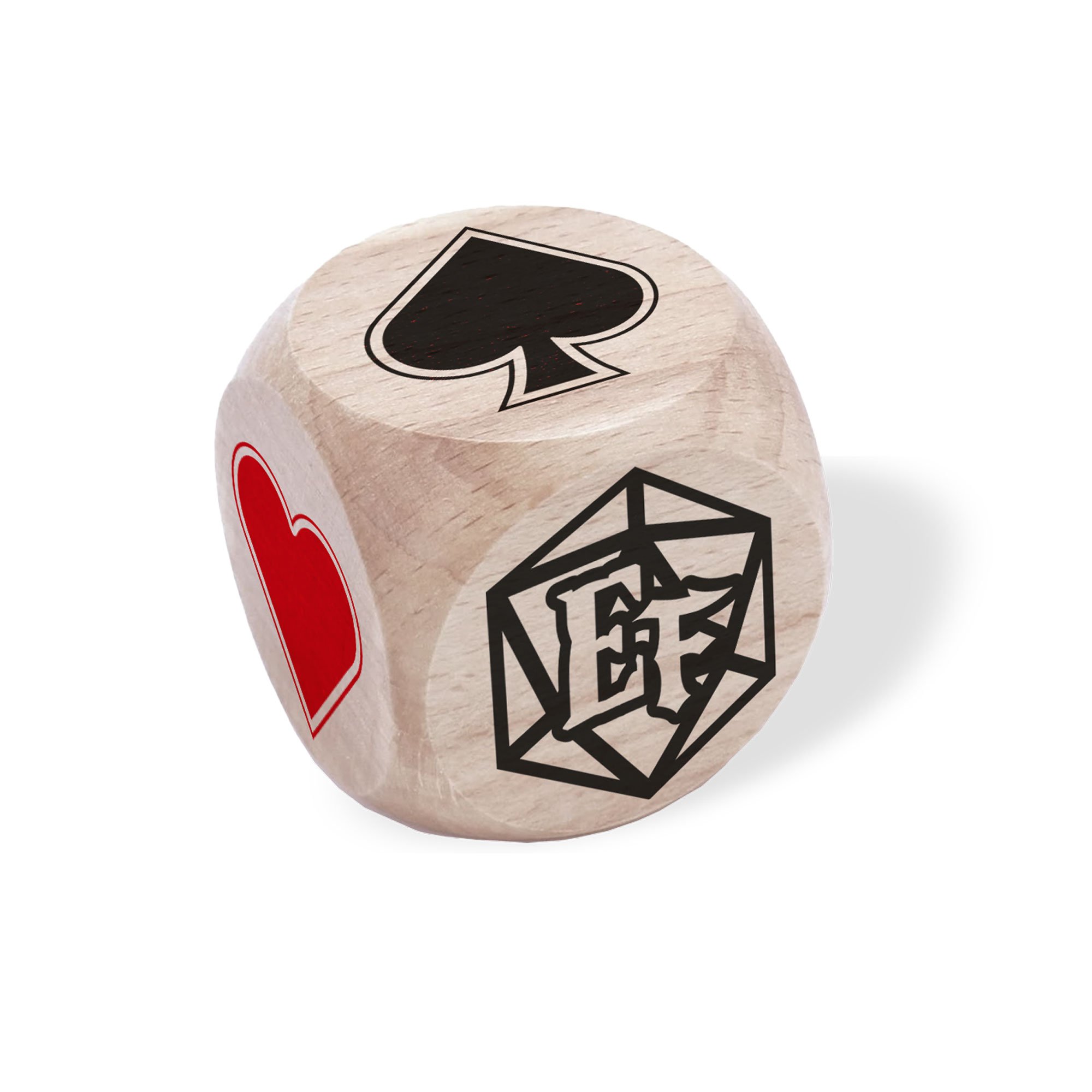 Dé belote en bois 30mm - Epic Forge