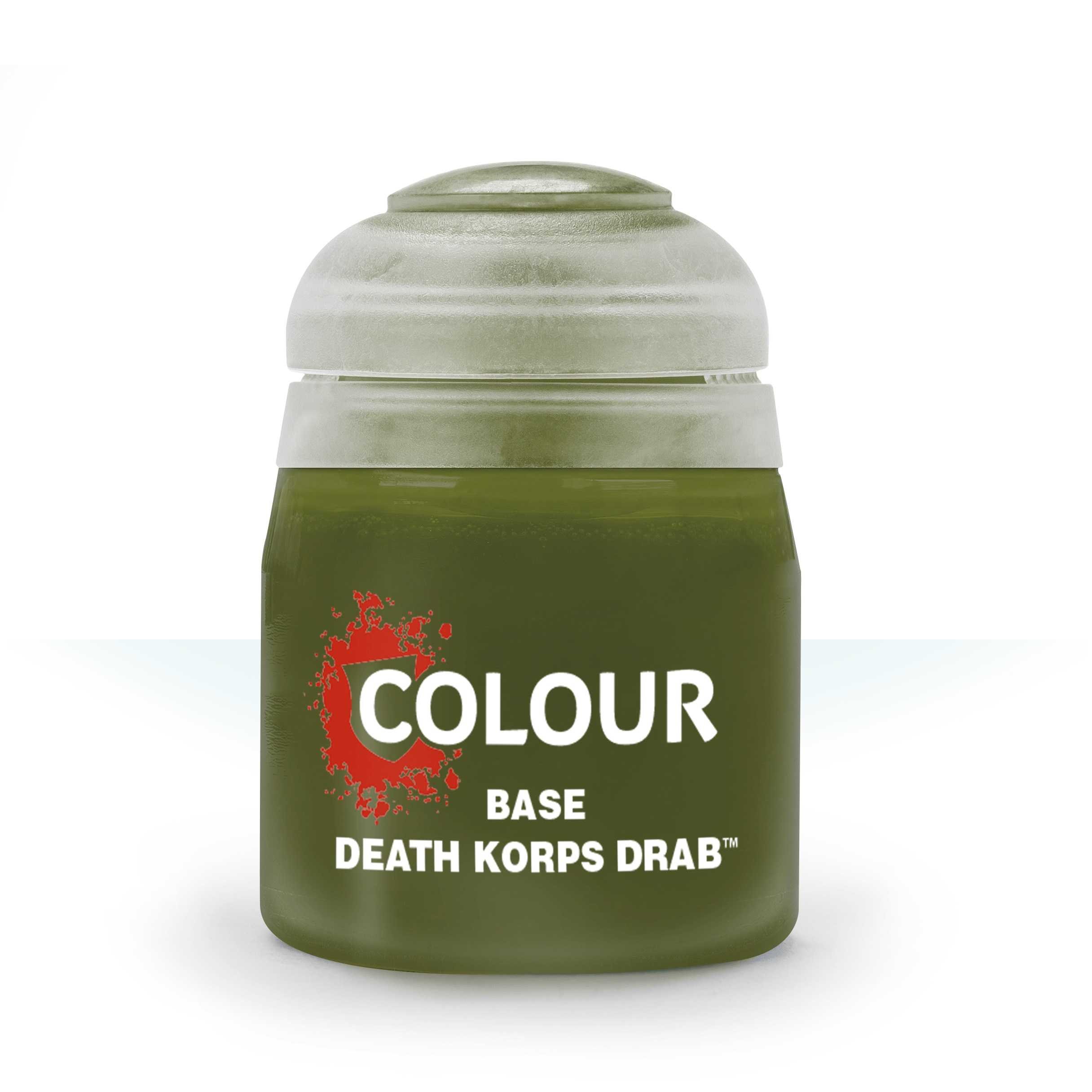 Pot of Base Death Korps Drab paint 12ml 21-40 - Citadel