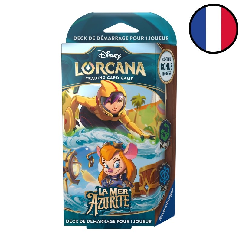 Deck de démarrage Go Go Tamago et Gadget La Mer Azurite Chapitre 6 - Disney Lorcana FR