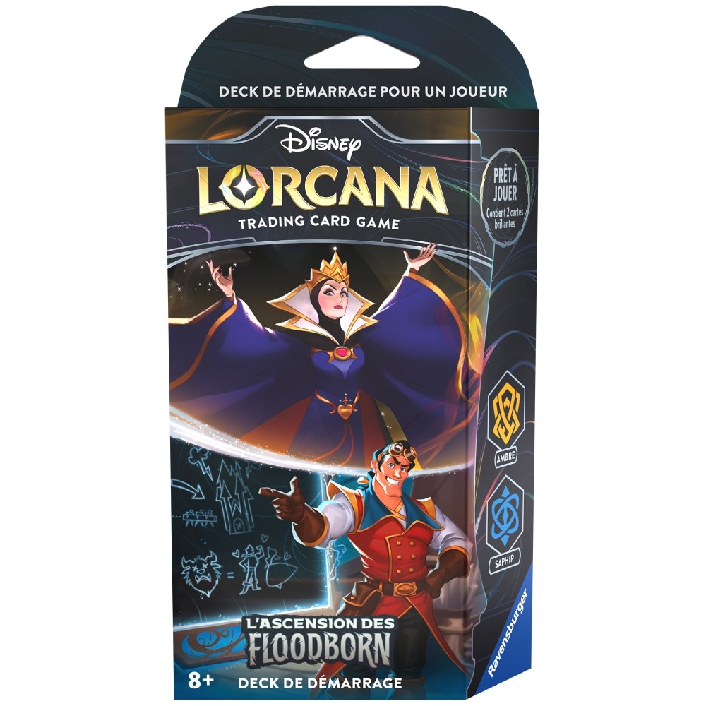Deck de démarrage La Reine et Gaston L'Ascension des Floodborn Chapitre 2 - Disney Lorcana FR