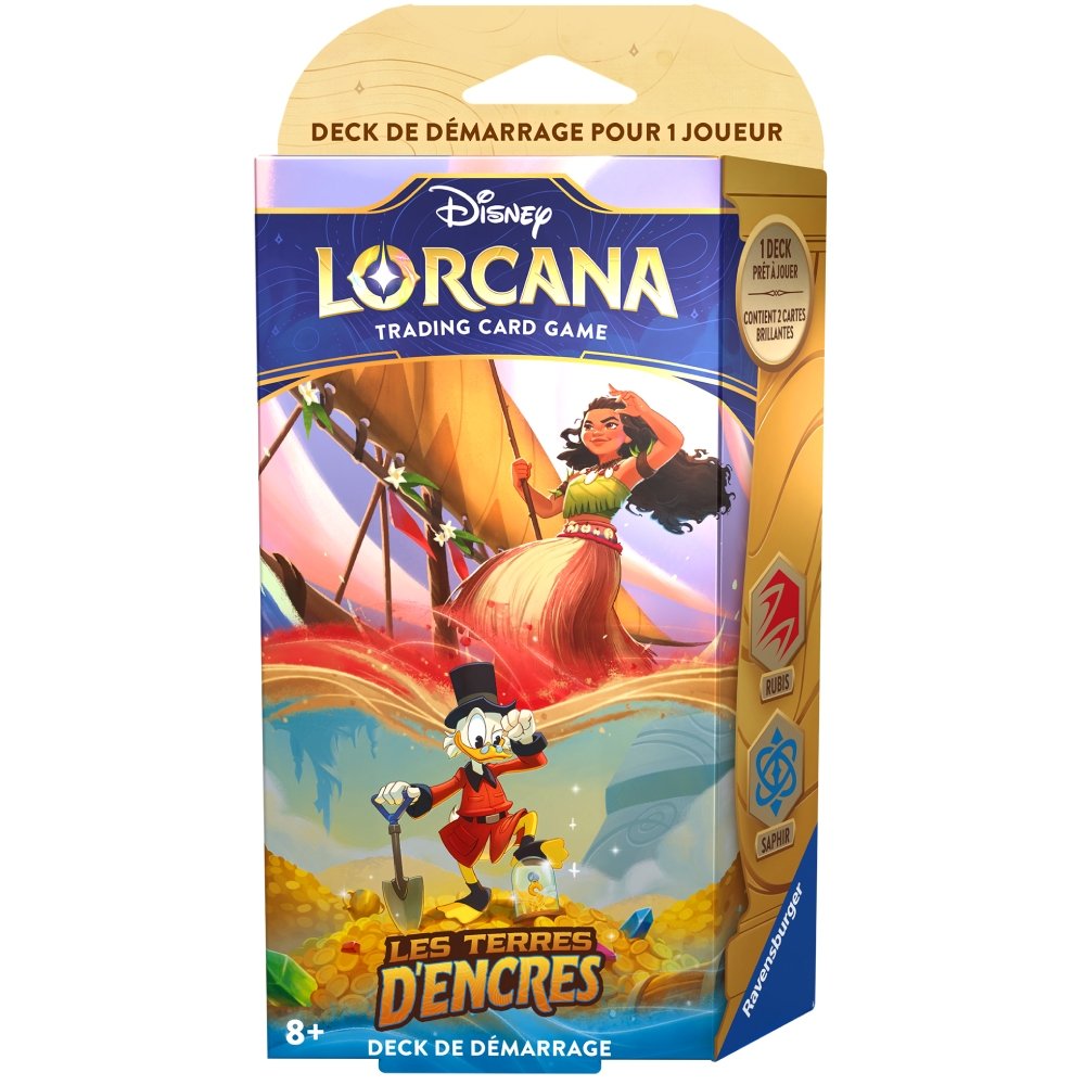 Deck de démarrage Vaiana et Picsou Les Terres d'Encres Chapitre 3 - Disney Lorcana FR