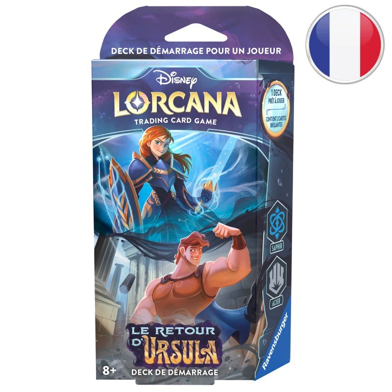 Deck de démarrage Anna et Hercule Le Retour d'Ursula Chapitre 4 - Disney Lorcana FR