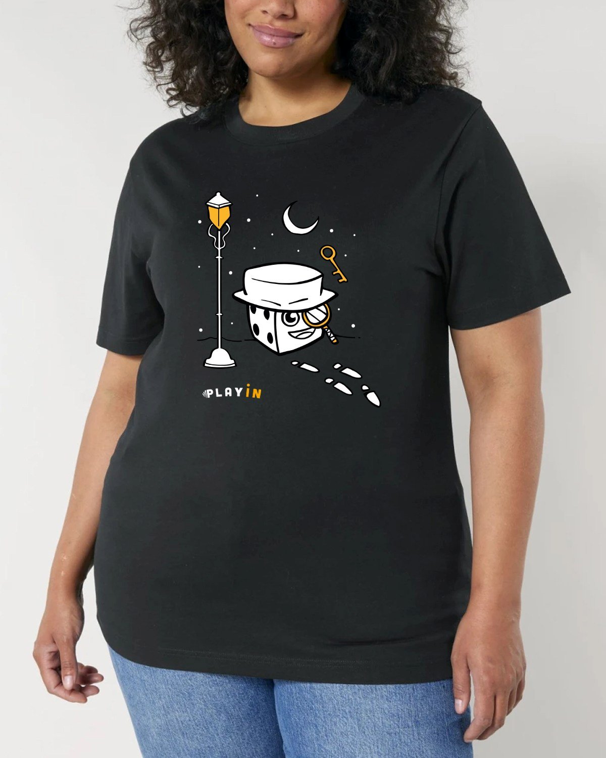 T-Shirt Playin Noir Détective - Taille M