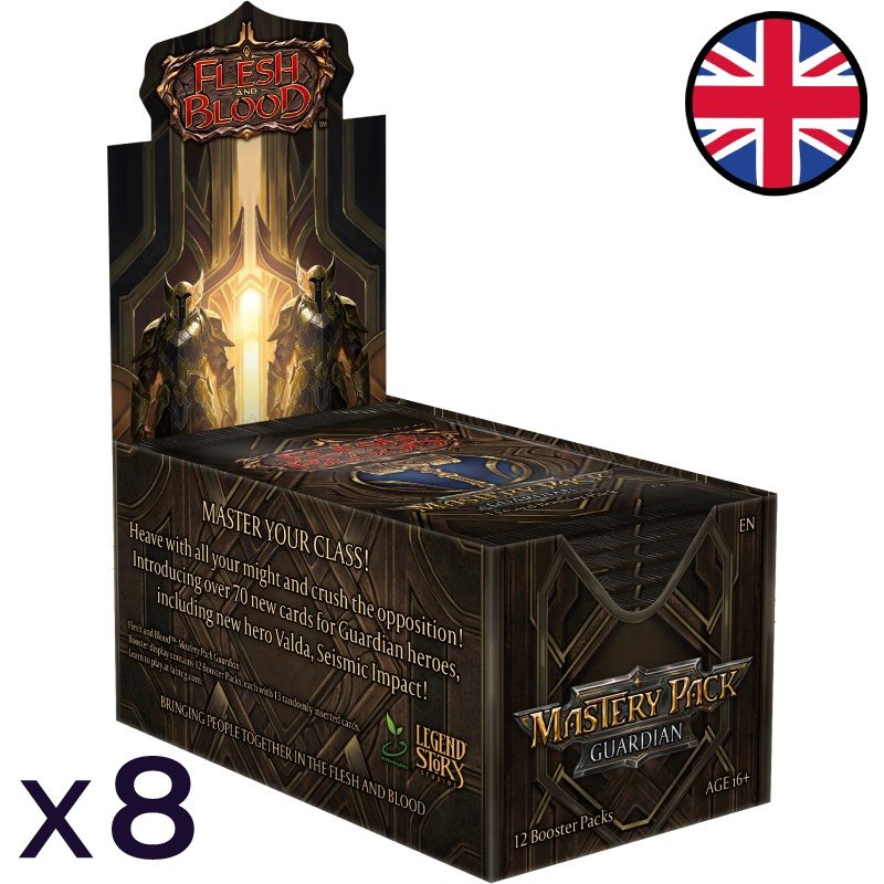 Mastery Pack Guardian Case of 8 displays of 12 booster packs - Flesh and Blood EN