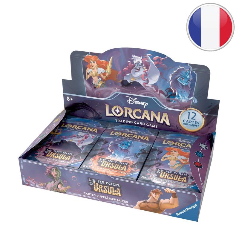 Display de 24 boosters Le Retour d'Ursula Chapitre 4 - Disney Lorcana FR
