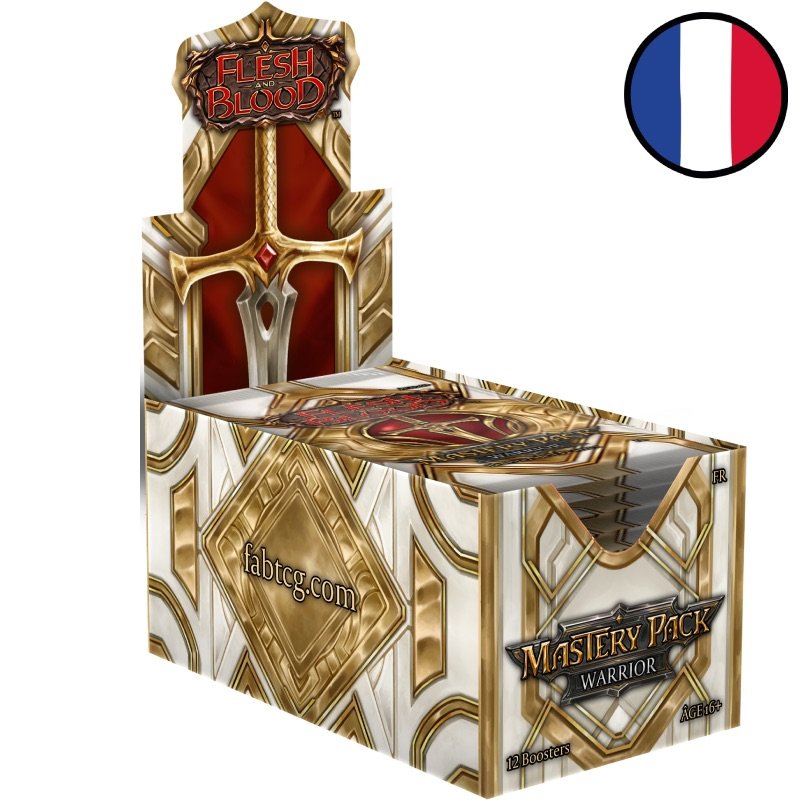 Boite de 12 boosters Pack Maîtrise Guerrier - Flesh and Blood FR