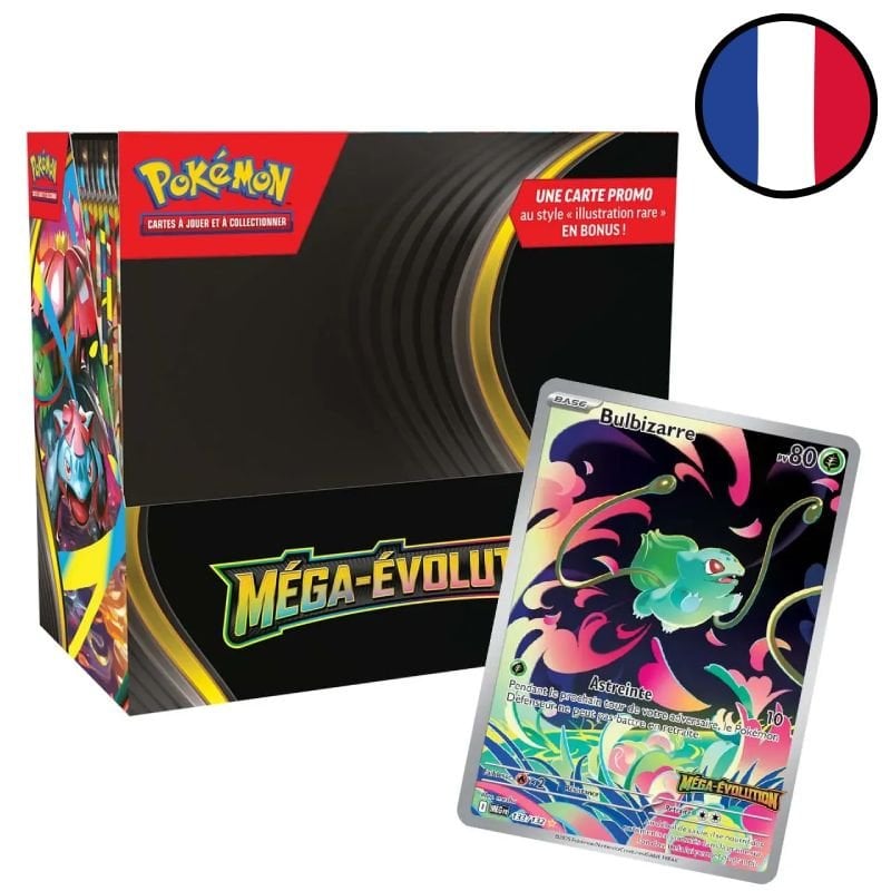 Display de 36 boosters Méga-Évolution - Pokémon FR (avec carte promo)