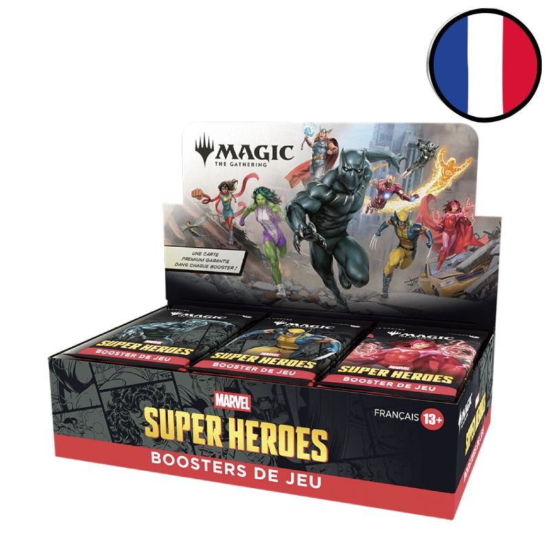 Boite de 30 boosters de jeu Marvel Super Heroes - Magic FR