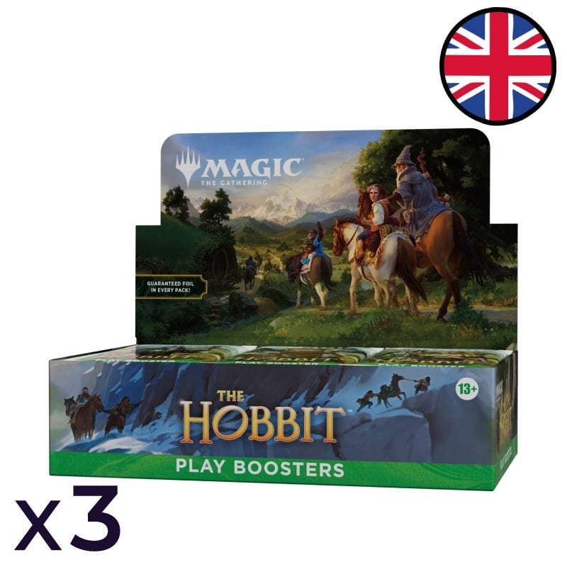 Lot de 3 boites de 30 boosters de jeu Le Hobbit - Magic EN