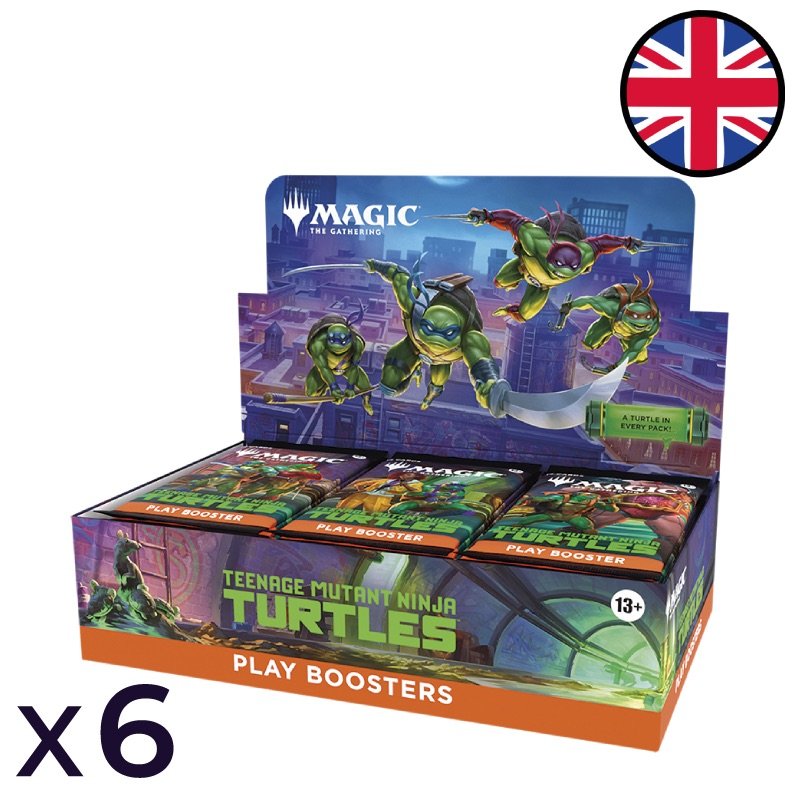 Lot de 6 boites de 30 boosters de jeu Les Tortues Ninja - Magic EN