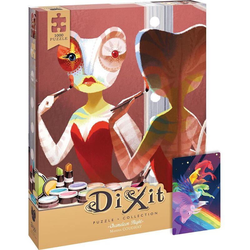 Jigsaw Puzzle 1000 Pieces - Dixit Chameleon Night - Libellud