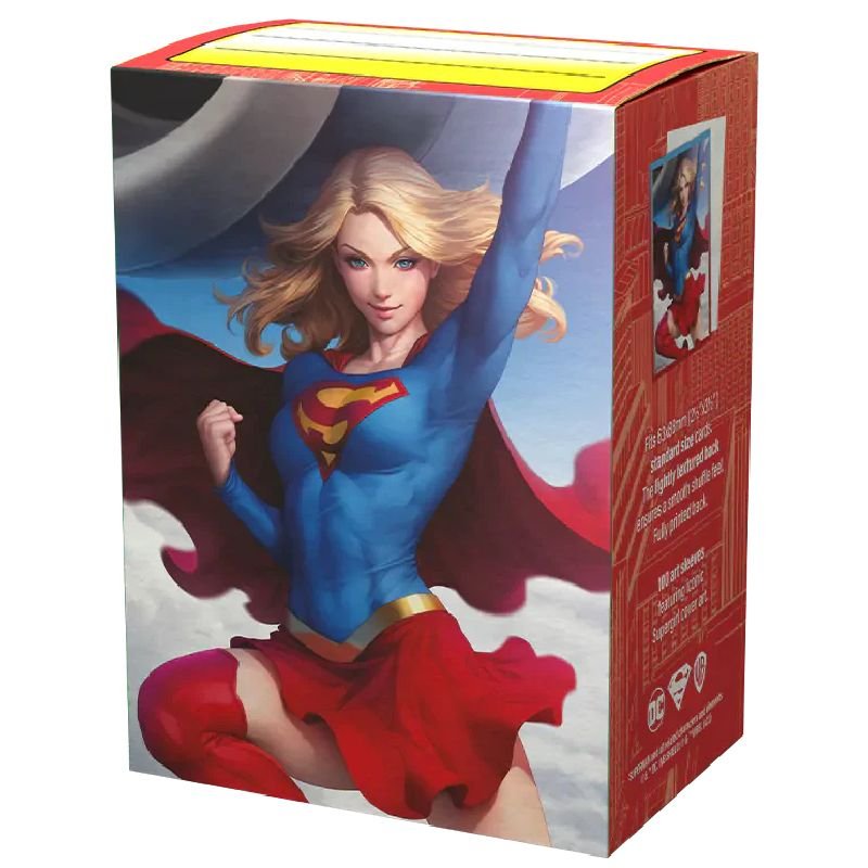 100 Supergirl Brushed Art Standard Size Sleeves - Dragon Shield
