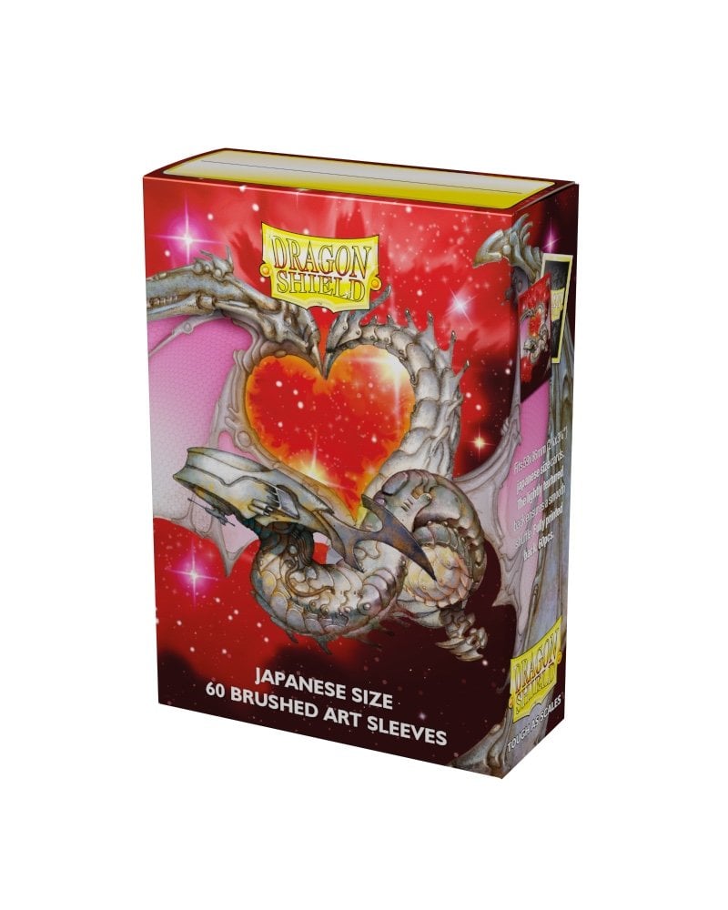 60 Valentine Dragon 2022 Brushed Art Japanese Size Sleeves - Dragon Shield