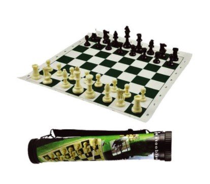 Jeu d'Echecs de Voyage 35 cm - Tube Plastique