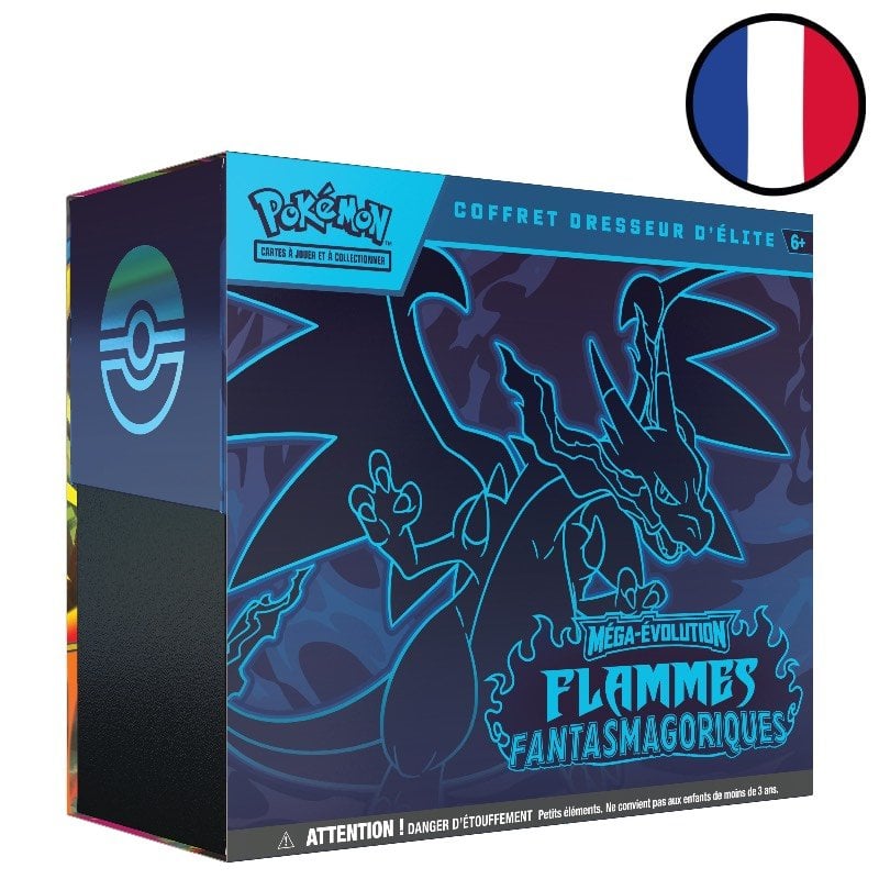 Coffret Dresseur d'élite (ETB) Méga-Évolution – Flammes Fantasmagoriques - Pokémon FR