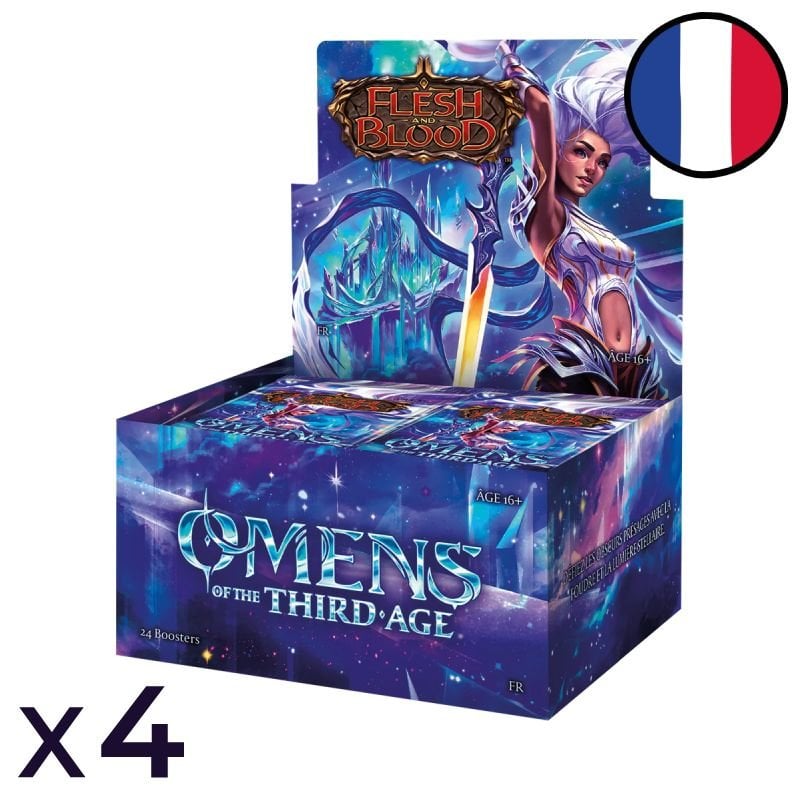 Omens of the Third Age Case of 4 displays of 24 booster packs - Flesh and Blood FR