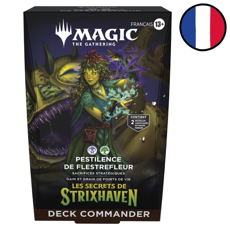 Deck Commander Les Secrets de Strixhaven - Pestilence de Flestrefleur - Magic FR