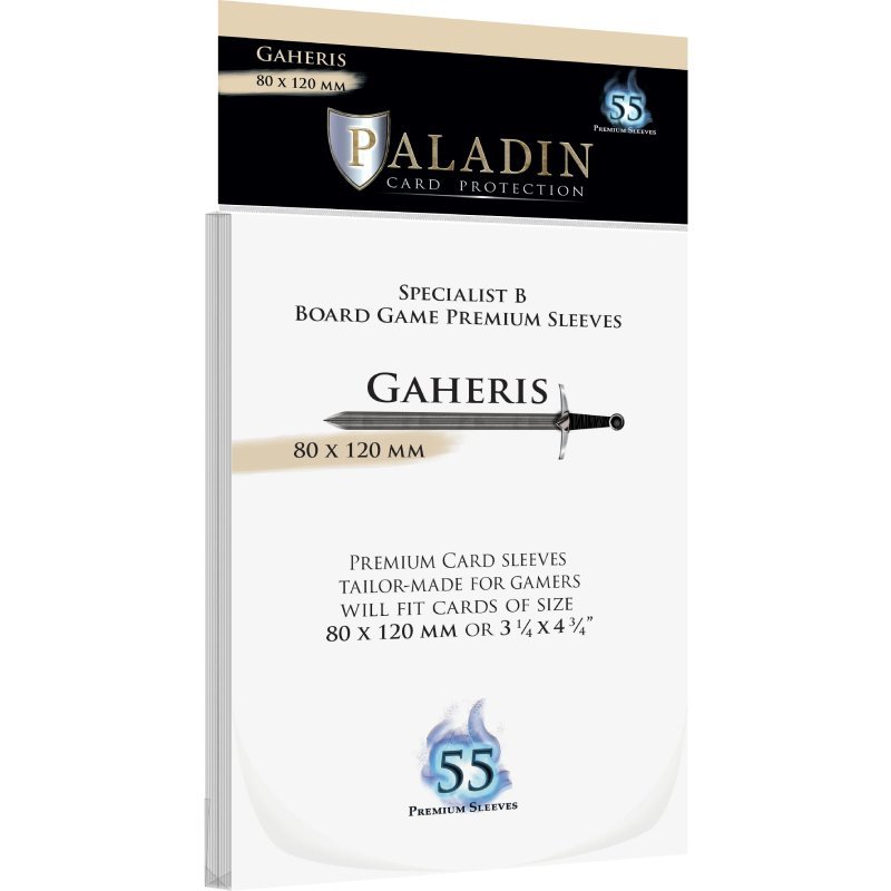 55 Gaheris Clear Sleeves (80 × 120 mm) - Paladin