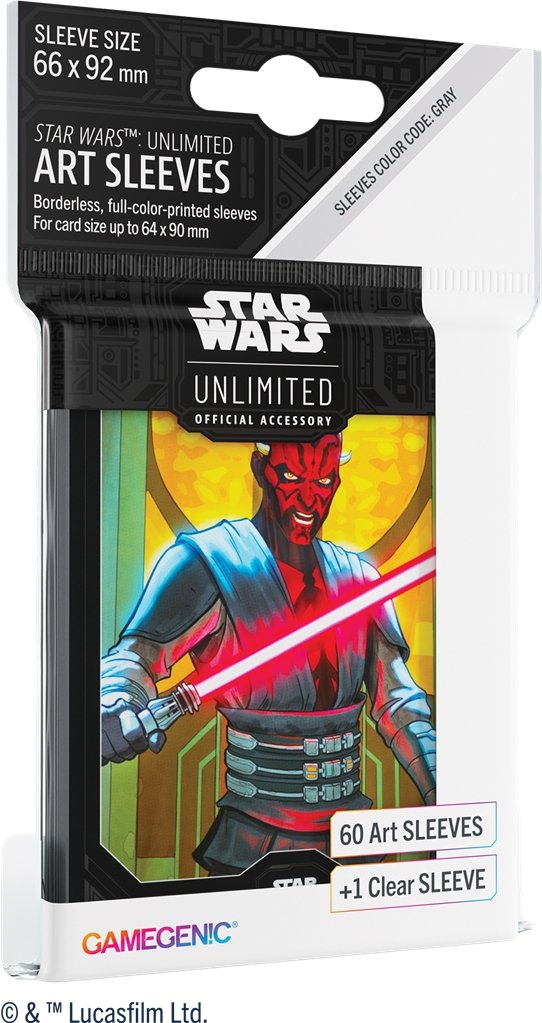 60 + 1 Star Wars Unlimited Darth Maul Art Sleeves 66 x 92 mm - Gamegenic