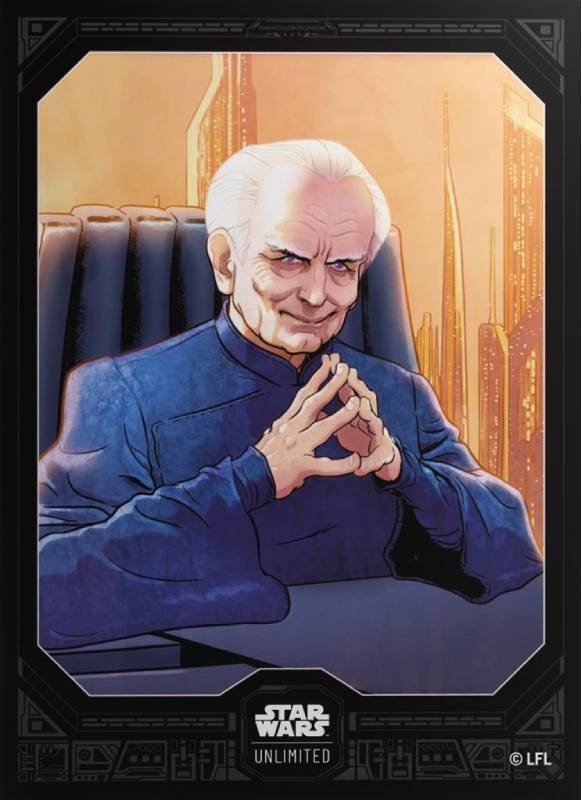 60 Pochettes Art Star Wars Unlimited Chancelier Palpatine 66 x 92 mm - Gamegenic