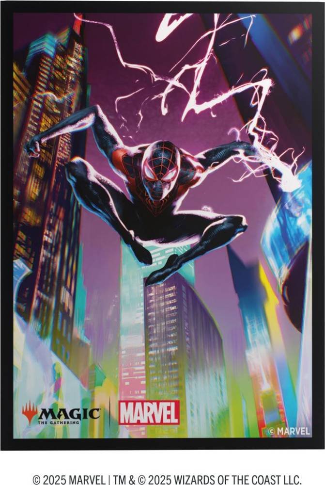 105 Pochettes Art Marvel's Spider-Man 66 x 92 mm - Miles Morales - Gamegenic