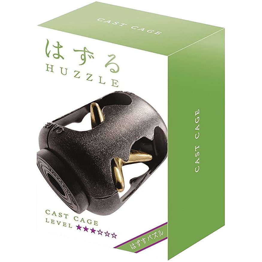 Hanayama - Cast Cage - Metal Brain Teaser Puzzle Lvl3