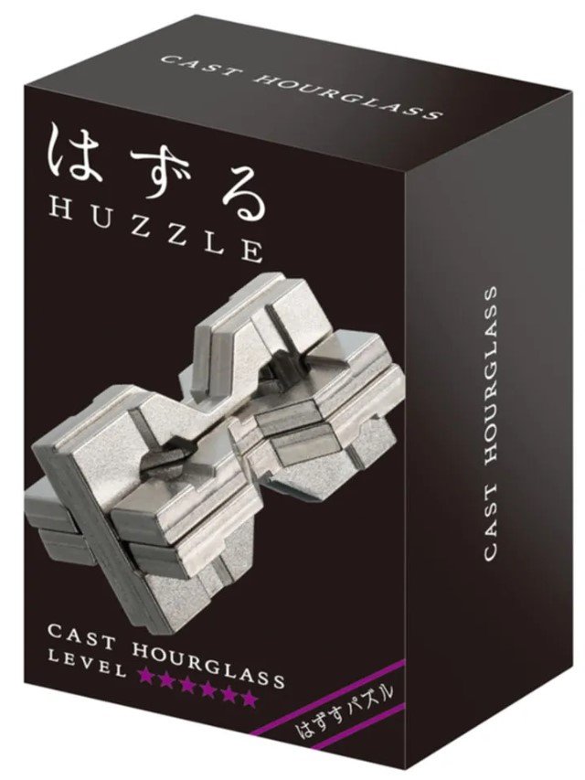 Hanayama - Cast Hourglass - Metal Brain Teaser Puzzle Lvl6