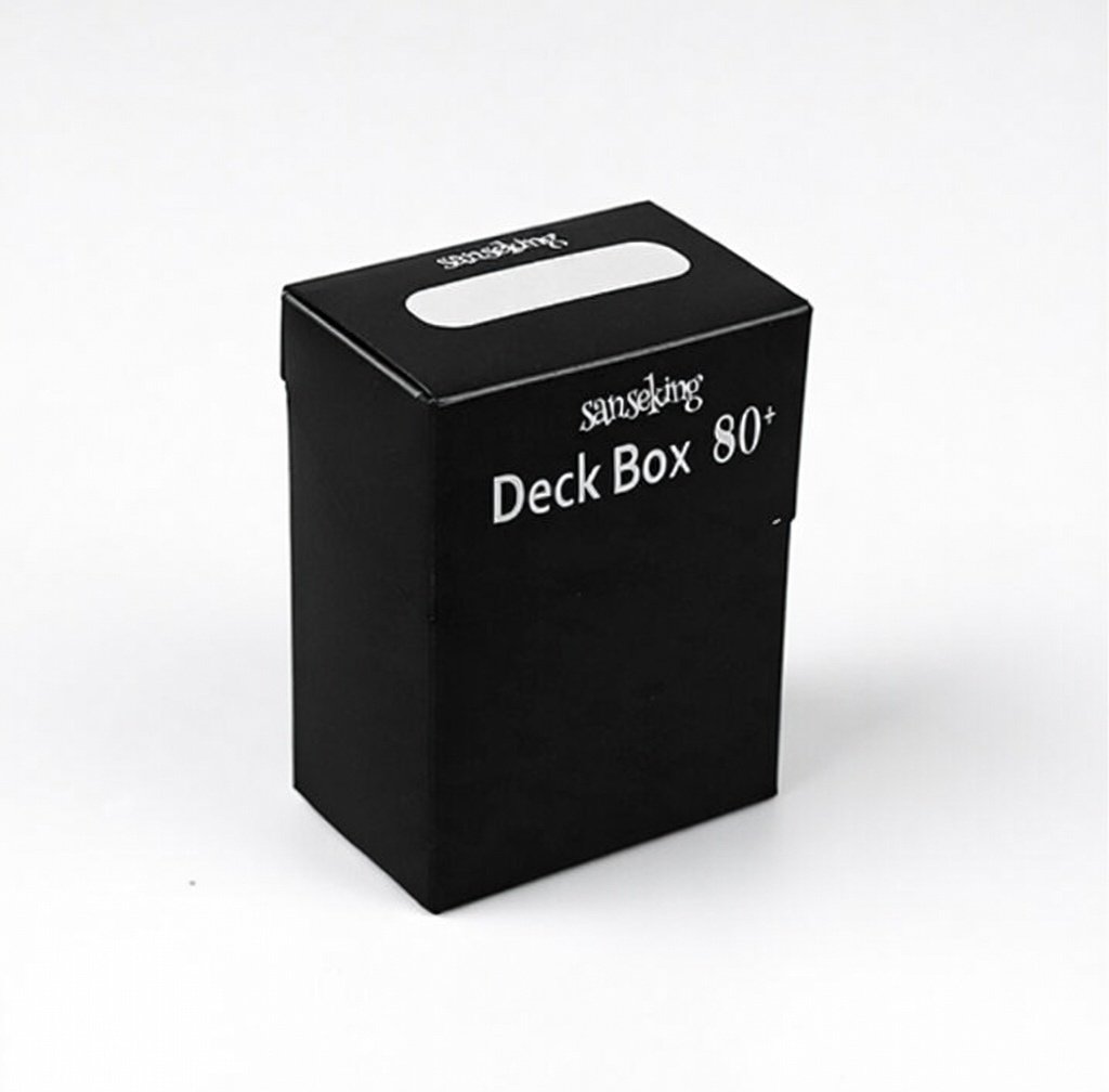 Lot De 6 Boîtes Cartes Jeu LALATOK Lot De 6 Boîtes De Rangement Cartes à Collectionner - Jusqu'à 80 Cartes - Noir 73x48x97mm