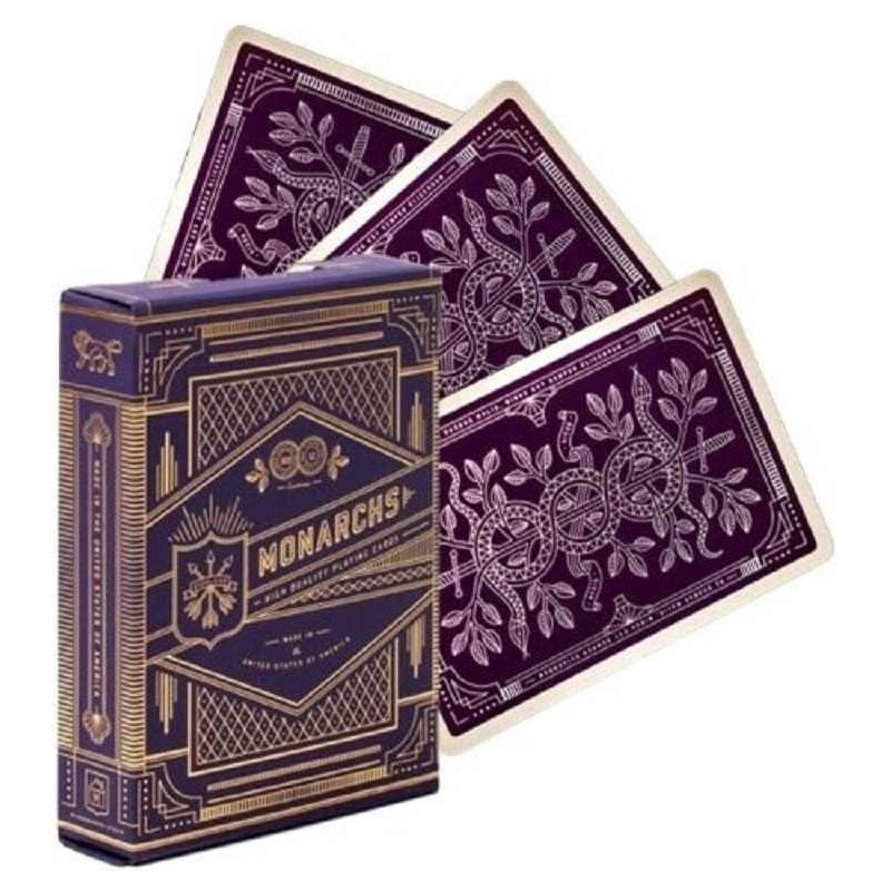 Jeu de 54 Cartes Premium Monarchs Purple - Theory11