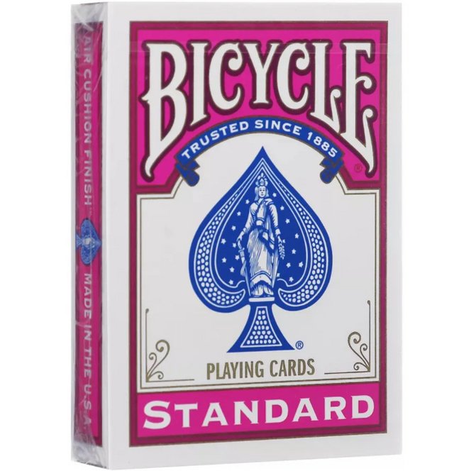 Jeu de 54 Cartes Poker Standard Dos fuchsia - Bicycle