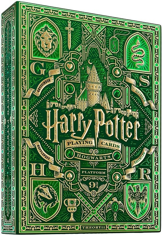 Jeu de 54 Cartes Harry Potter Vert Serpentard - Theory11