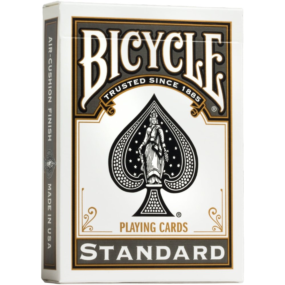 Jeu de 54 Cartes Poker Standard Dos Noir - Bicycle