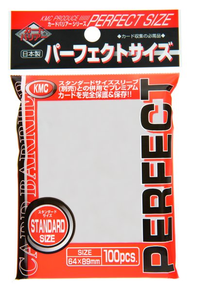 100 Perfect Size Clear Sleeves - KMC