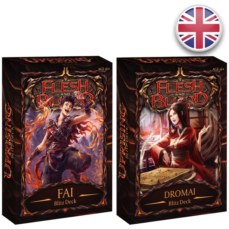 Lot des 2 Decks de Blitz Uprising - Flesh & Blood EN