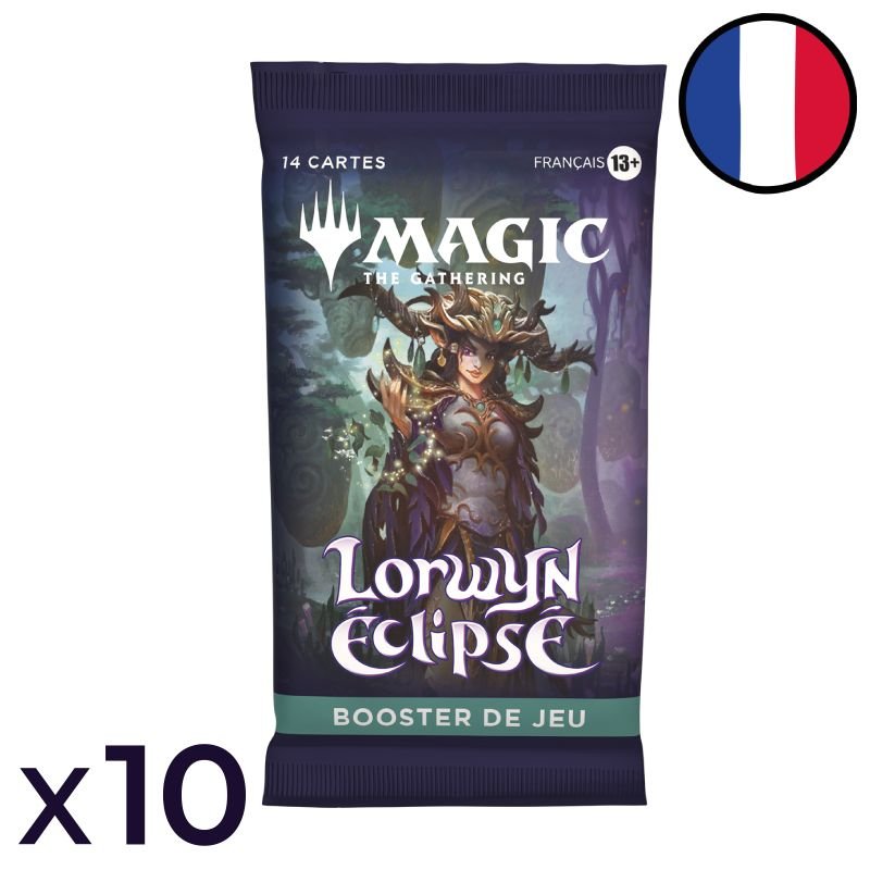 Lot de 10 boosters de jeu Lorwyn éclipsé - Magic FR
