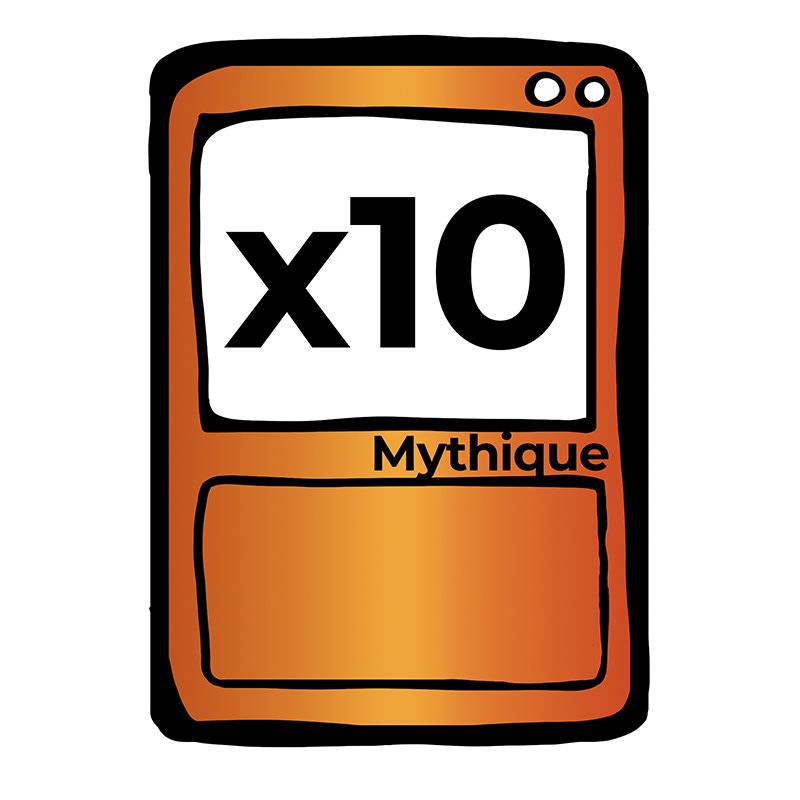 Lot de 10 cartes Magic Mythiques FR/EN