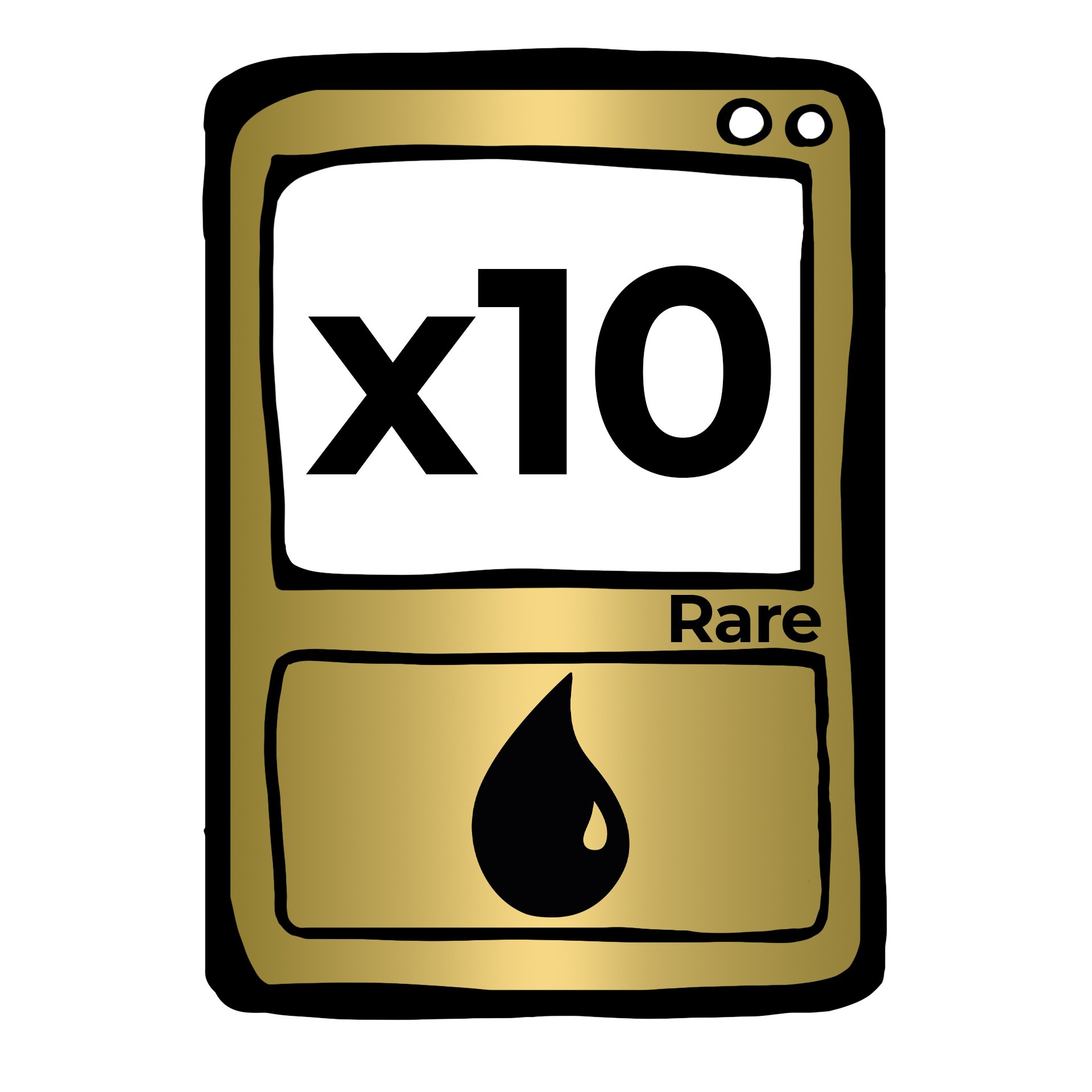 Lot de 10 Rares Bleues - FR/EN