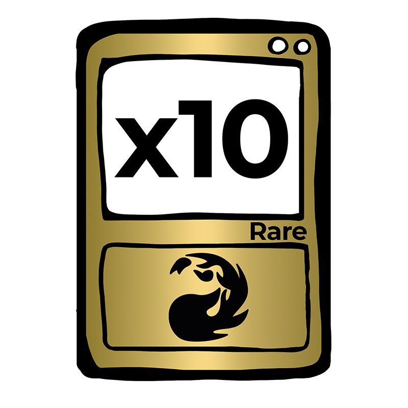 Lot de 10 Rares Rouges - FR/EN